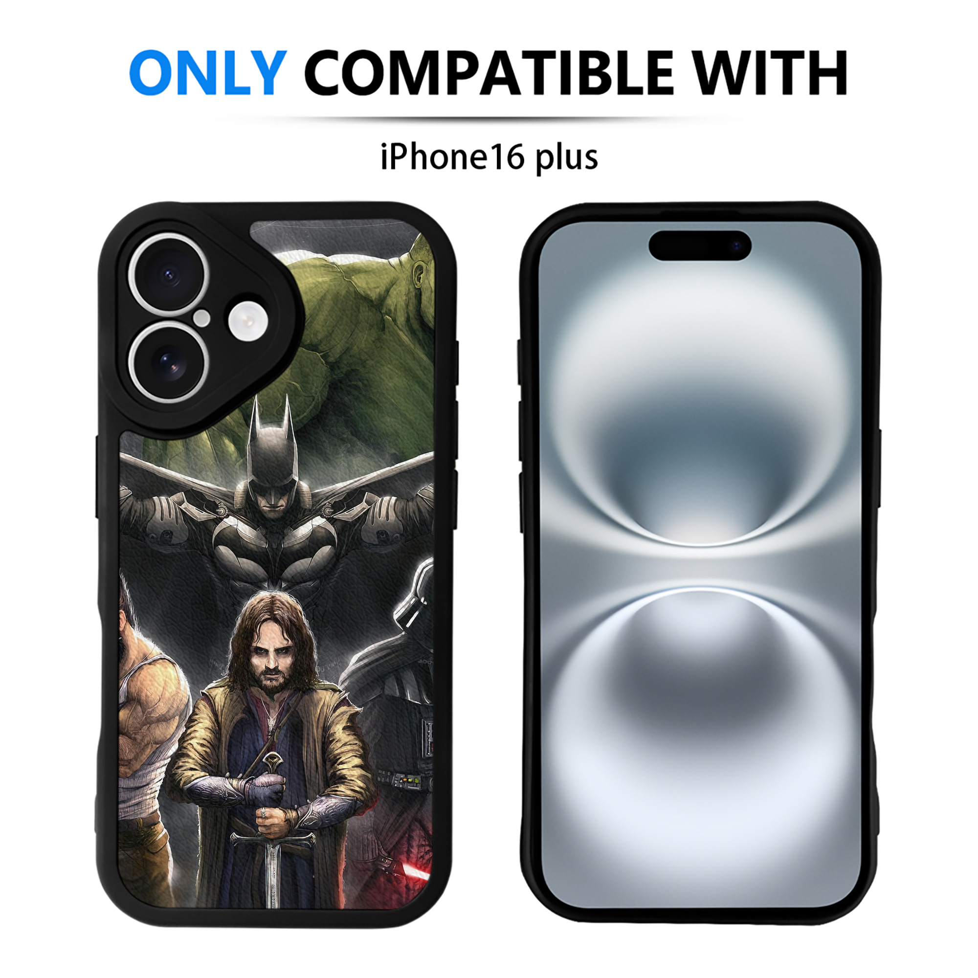 （画像用） スター・ウォーズ Star Wars 【iPhone 16シリーズ対応】シリコンスマホケース（レザー調） 材質：シリコン